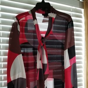4/$25 Liz Claiborne blouse Soft semi sheer. XLT